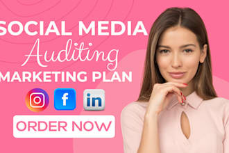 create social media marketing plan instagram facebook audit social media audit