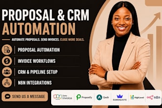 do zoho invoice proposify qwilr sumoquote proposal gohighlevel n8n integration