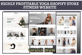 design fitness website gym workout website yoga store yoga sportwear website