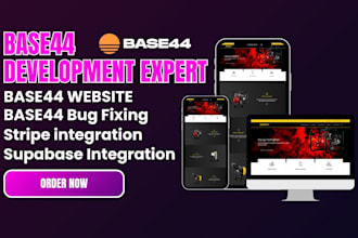 base44 website base44 bug fixing base44 stripe integration supabase backend
