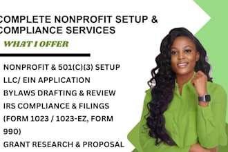 501c3 registration bylaws drafting annual report business plan tax exempt 1023ez