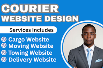 build courier website, logistics website, transport website