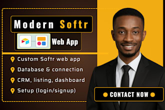 build a custom softr web app, client portal, or saas mvp