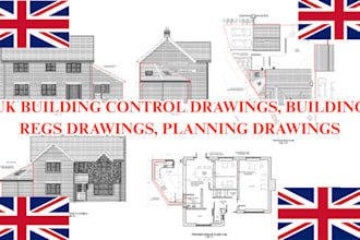 do UK building control drawings, building regs drawings, planning drawings