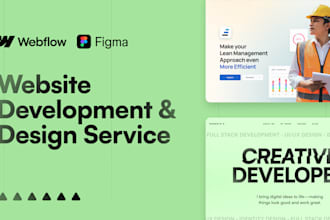 design and develop a website in webflow for your business