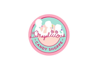 design fun vibrant candy store logo