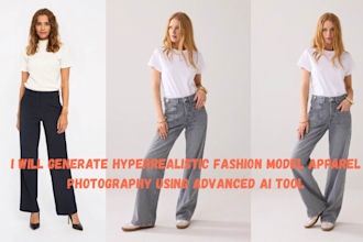 generate hyperrealistic fashion model apparel photography using advanced ai tool