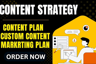 create a custom content strategy and content plan to grow your business