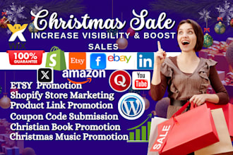do christmas shopify store promotion christmas song etsy product link promotion