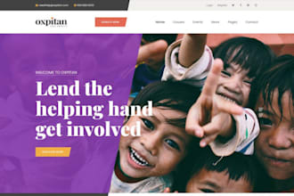 nonprofit website for charity, ngo,501c3 fundraising  grant with donation system