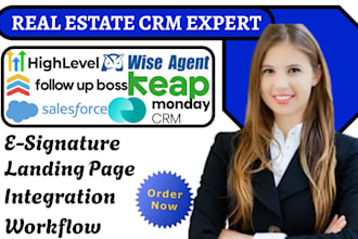 setup followupboss gohighlevel salesforce mondaycrm wish agent keap real estate
