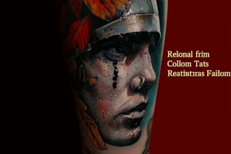draw a realistic realism tattoo design for you