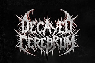 create a skull and bones brutal logo