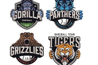 do modern high quality gorilla logo design