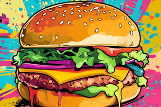 make food pop art of your food pop art