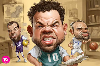 draw a caricature, cartoon caricatures