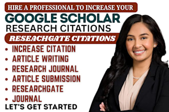 write to increase citations on google scholar, researchgate, backdate citations