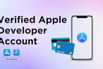 create a verified apple developer account for you