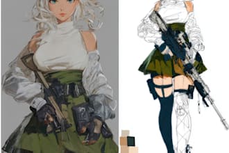 draw anime manga illustration