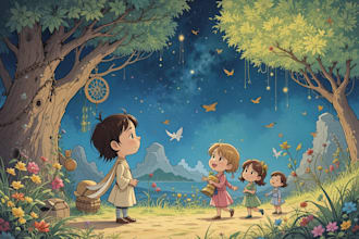 illustrate cruixie children story book illustration