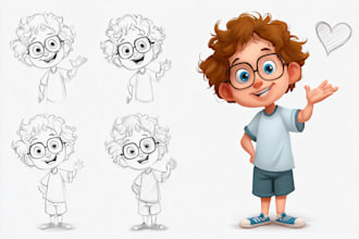create character, cute, animal, food and cartoon mascot vector