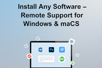 install any software you need with remote support and setup assistance