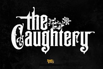 design a raw occult doom metal logo