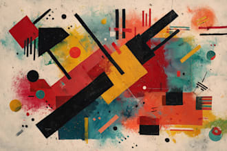 create digital oil abstract art