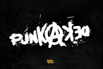 design a spiky unreadable black metal logo