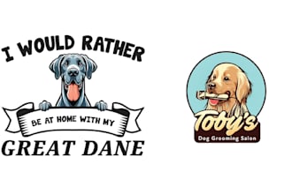 design animal dog or pet grooming logo