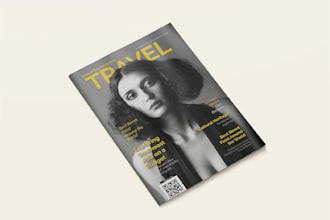 design a professional magazine layout for print and digital publication