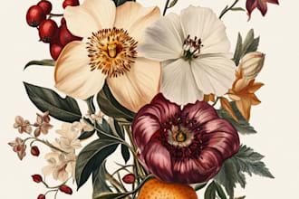 make a botanical illustration