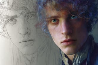 paint a realistic or fantasy portrait
