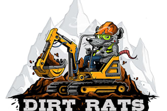 do modern high quality super rat logo design