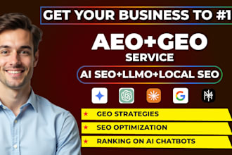 do monthly GEO aeo and llmo SEO to rank you wordpress shopify website in ai