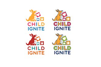 design daycare childcare babyshop and educational logo