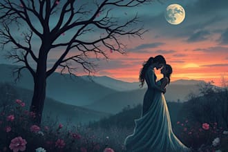 design professional historical romance book cover