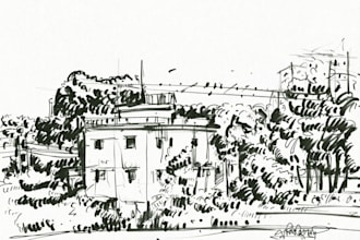 do pen ink sketch