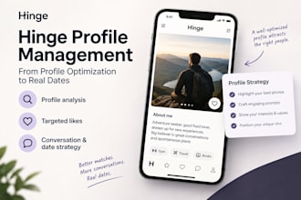 manage your tinder, hinge or bumble profile to get you dates
