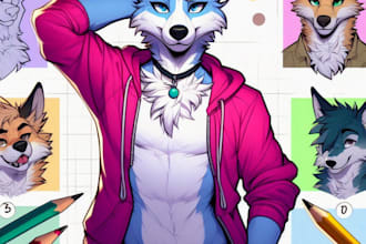 draw your fursona oc or furry art