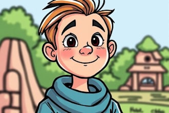 draw cartoon vector portrait or illustration