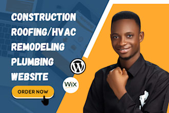 construction website, plumbing, roofing, hvac, contractor, remodeling website