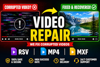 repair corrupted videos fix rsv files and restore damaged media