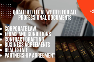 draft and review contracts and legal documents