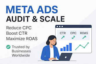 audit optimize and scale your meta  facebook ads campaign to boost roas