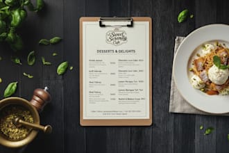 design an attractive restaurant menu design, food flyer