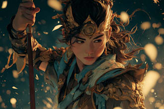 illustrate a portrait of your character