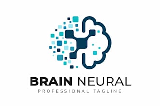 design a creative and modern brain logo for your business or brand