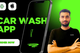 create cross platform car wash and booking app