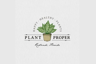 design online plant shop seeking revamp logo